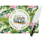 Flamingo & Camping Rectangular Glass Cutting Board - Large - 15.25" x 11.25" (Personalized)