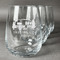 Flamingo & Camping Stemless Wine Glasses - Laser Engraved- Set of 4