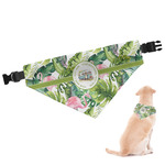 Flamingo & Camping Dog Bandana - Large (Personalized)