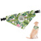 Flamingo & Camping Dog Bandana - Large (Personalized)