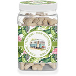 Flamingo & Camping Dog Treat Jar (Personalized)