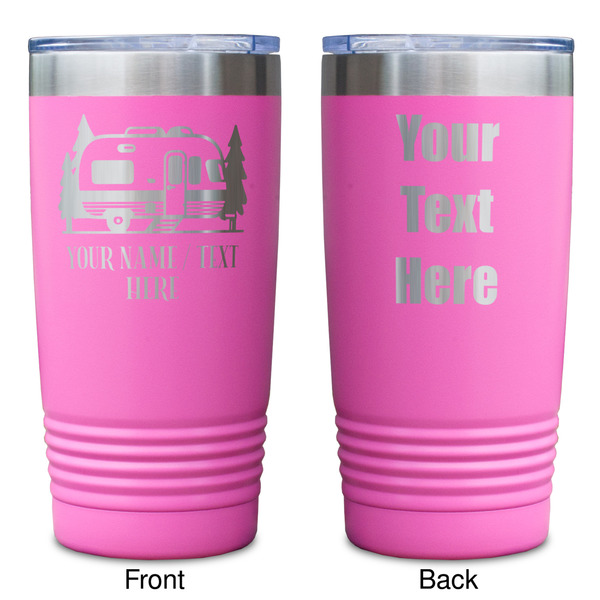 Flamingo & Camping Pink Polar Camel Tumbler - 20oz - Double Sided - Approval