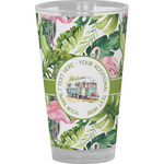 Flamingo & Camping Pint Glass - Full Color (Personalized)