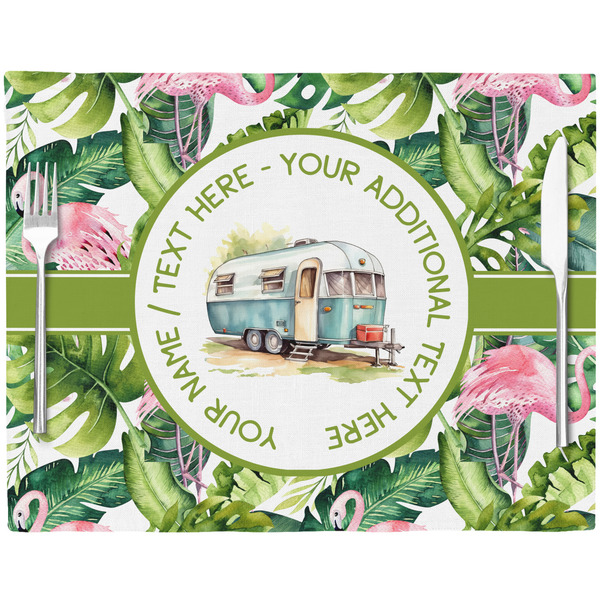 Flamingo & Camping Placemat with Props