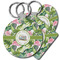 Flamingo & Camping Plastic Keychain (Personalized)