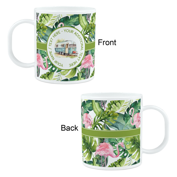 Flamingo & Camping Plastic Kid's Mug - Approval