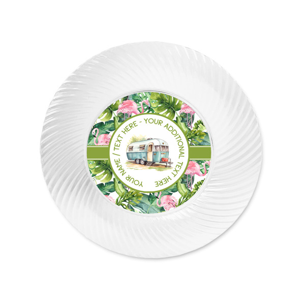 Flamingo & Camping Plastic Party Appetizer & Dessert Plates - Approval