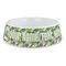 Flamingo & Camping Plastic Dog Bowl - Large