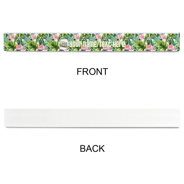 Flamingo & Camping Plastic Ruler - 12" - APPROVAL