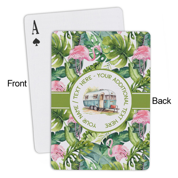 Flamingo & Camping Playing Cards - Approval