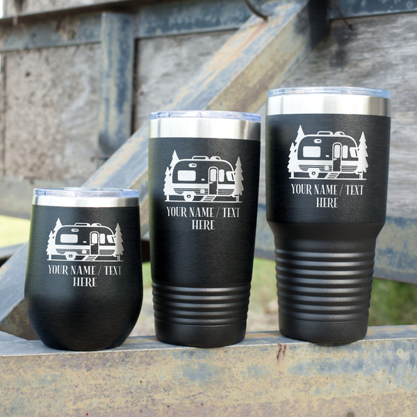 Flamingo & Camping Polar Camel Tumblers - Group Shot