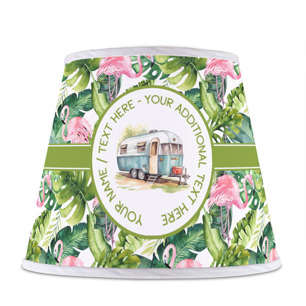 Flamingo & Camping Poly Film Empire Lampshade - Front View