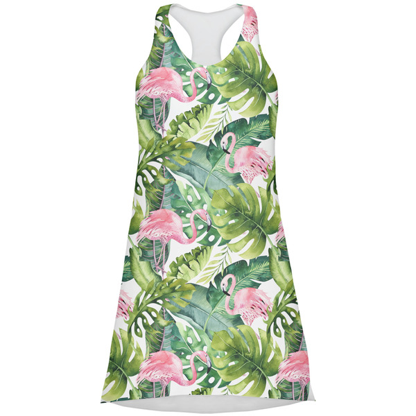 Custom Flamingo & Camping Racerback Dress