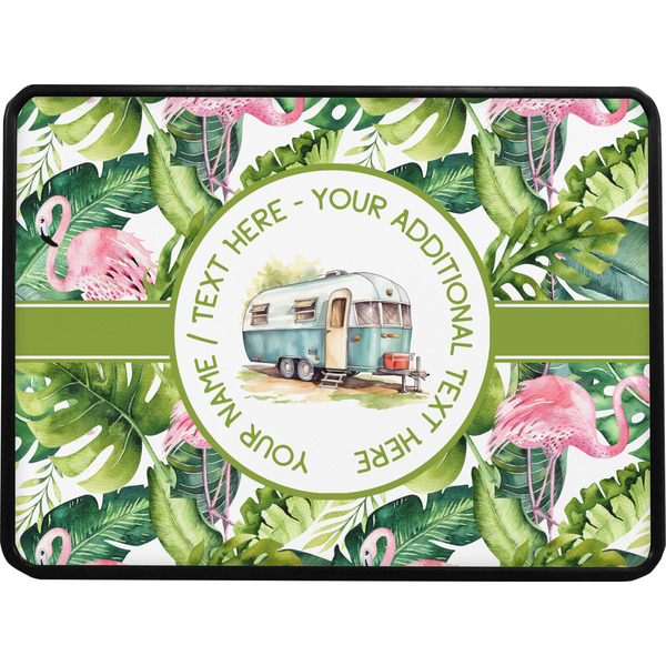 Flamingo & Camping Rectangular Car Hitch Cover w/ FRP Insert