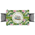 Flamingo & Camping Tablecloth - 58" x 58" (Personalized)
