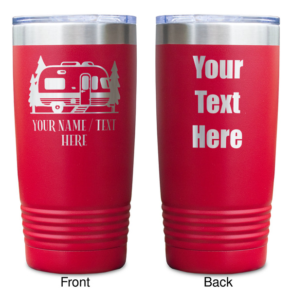 Flamingo & Camping Red Polar Camel Tumbler - 20oz - Double Sided - Approval