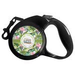 Flamingo & Camping Retractable Dog Leash (Personalized)