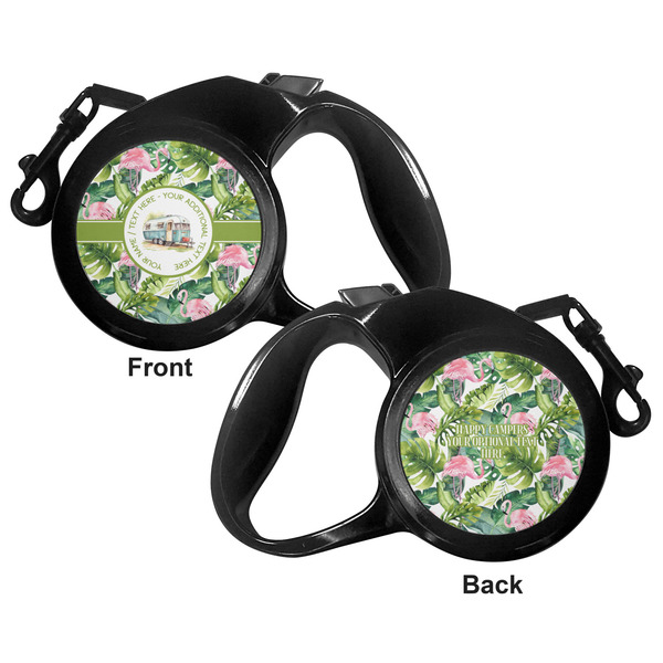 Flamingo & Camping Retractable Dog Leash - Medium Large - Apvl