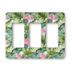Flamingo & Camping Rocker Style Light Switch Cover - Three Switch
