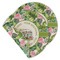 Flamingo & Camping Round Linen Placemat - Double-Sided - Single (Personalized)