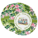 Flamingo & Camping Round Paper Coasters (Personalized)