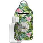 Flamingo & Camping Hand Sanitizer & Keychain Holder - Large (Personalized)