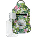 Flamingo & Camping Hand Sanitizer & Keychain Holder - Small (Personalized)