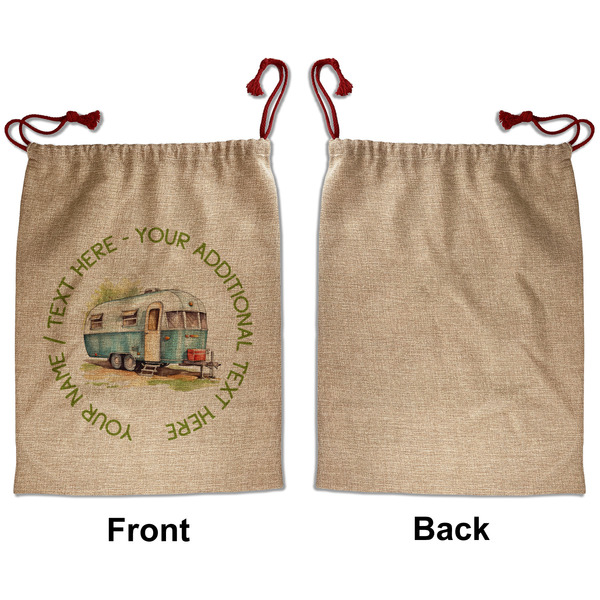 Flamingo & Camping Santa Bag - Approval - Front