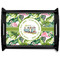 Flamingo & Camping Black Wooden Tray - Large (Personalized)