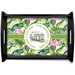 Flamingo & Camping Wooden Tray (Personalized)