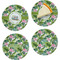 Flamingo & Camping Glass Appetizer / Dessert Plates 8" - Set of 4 (Personalized)