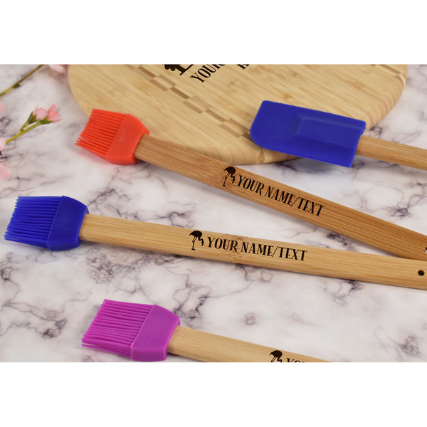 Flamingo & Camping Silicone Brush - Blue - Lifestyle