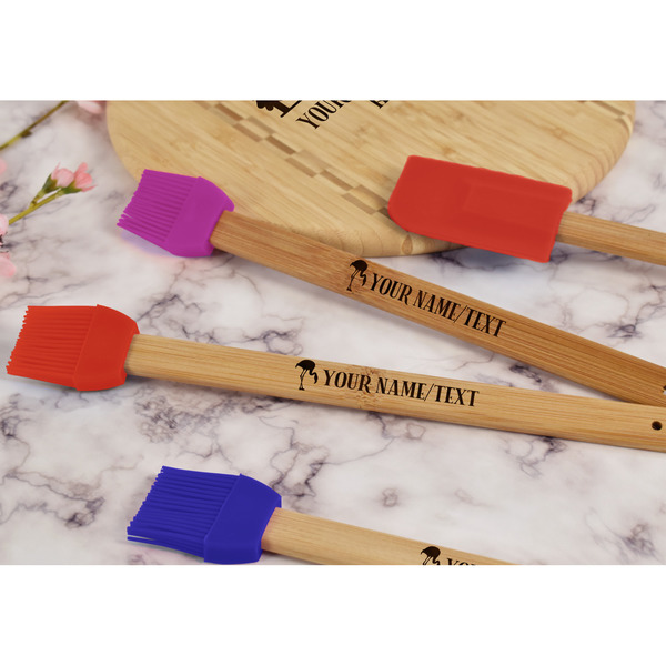 Flamingo & Camping Silicone Brush - Red - Lifestyle