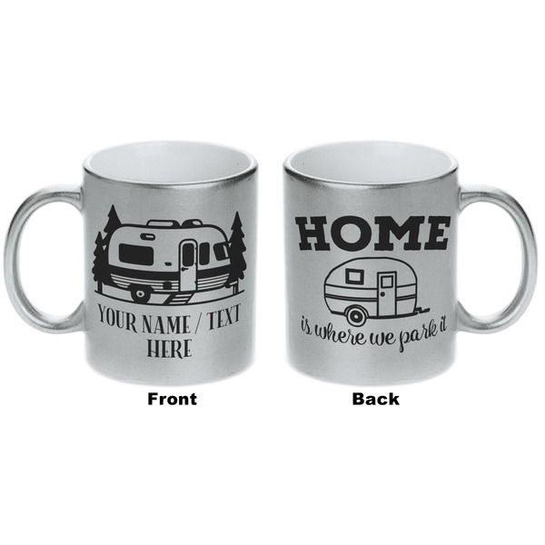 Flamingo & Camping Silver Mug - Approval