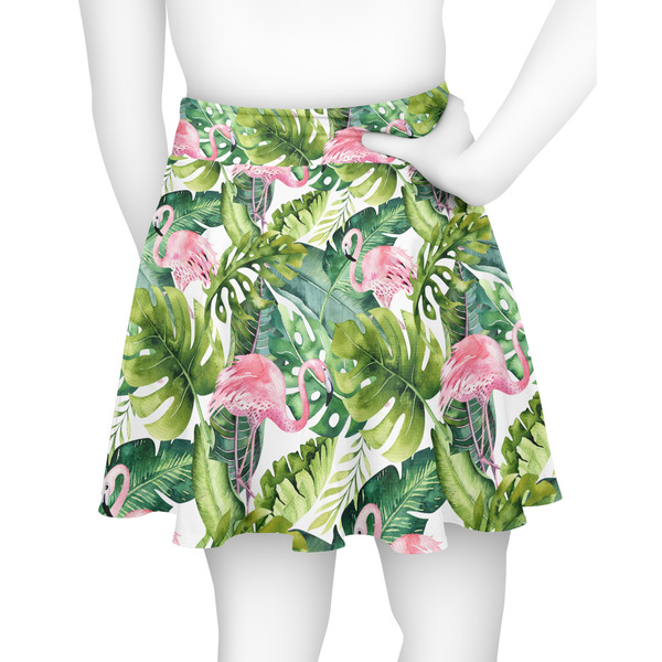 Flamingo & Camping Skater Skirt - Back