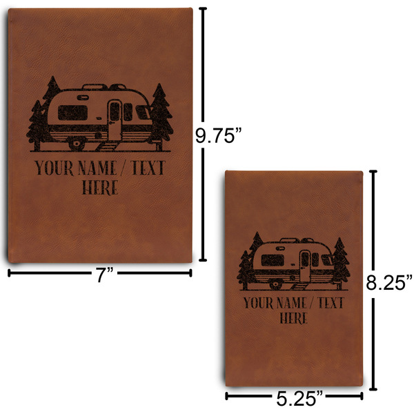 Flamingo & Camping Sketch Book Size Comparison w/ Dimension