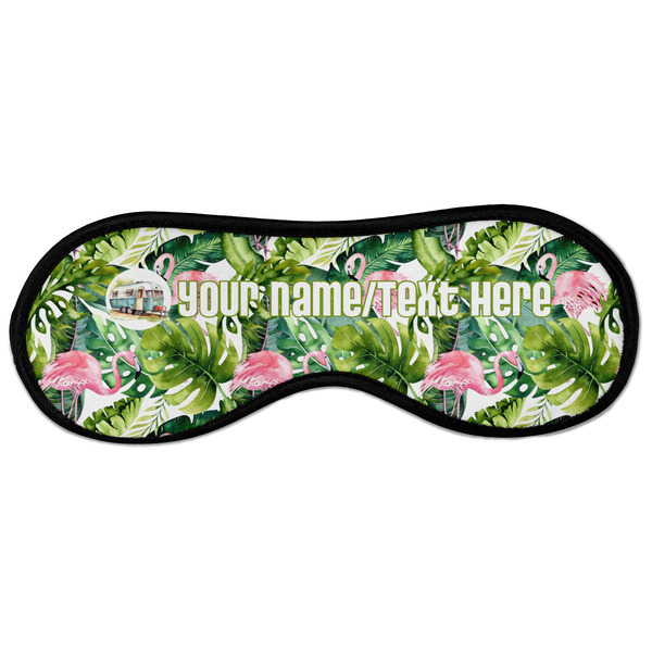 Flamingo & Camping Sleeping Eye Mask - Front Large