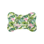 Flamingo & Camping Bone Shaped Dog Food Mat - Small
