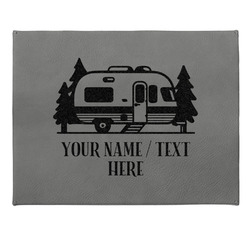 Flamingo & Camping Gift Boxes w/ Engraved Leather Lid