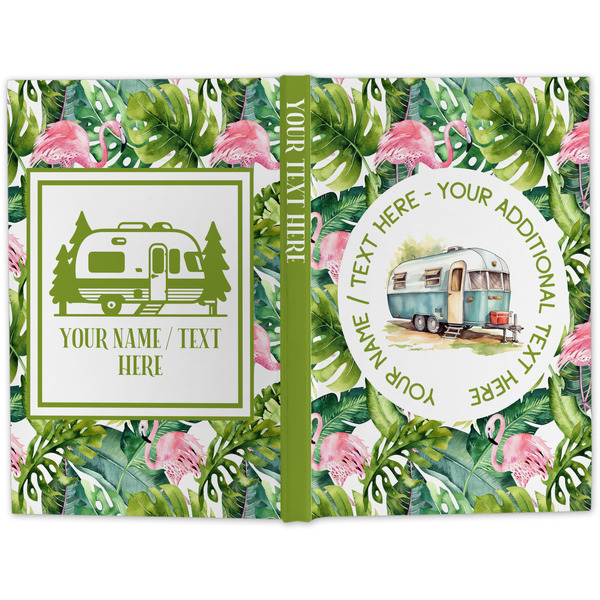 Flamingo & Camping Small Hard Cover Journal - Apvl