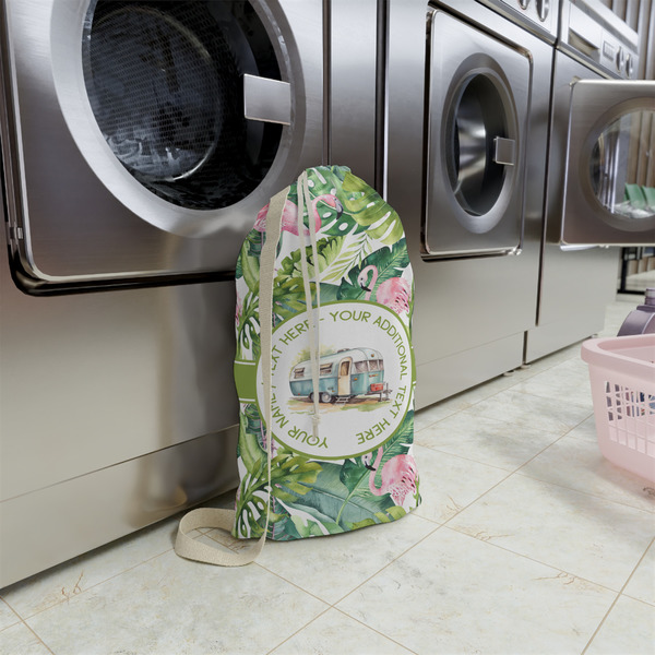 Flamingo & Camping Small Landry Bag - In Context