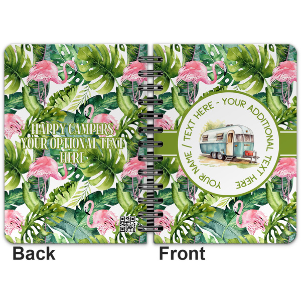 Flamingo & Camping Spiral Journal 5 x 7 - Apvl