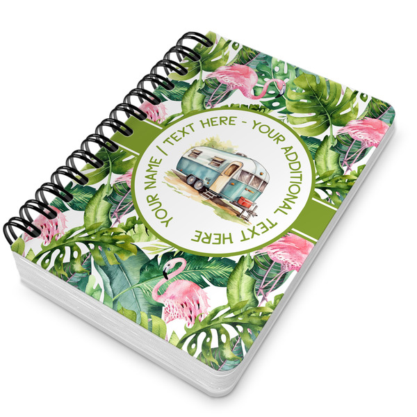Flamingo & Camping Spiral Journal 5 x 7 - Main
