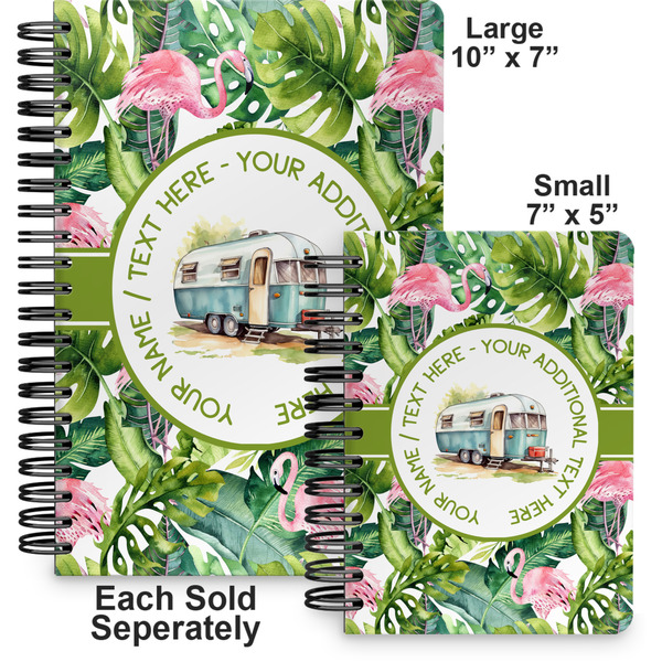 Flamingo & Camping Spiral Journal - Comparison