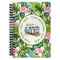 Flamingo & Camping Spiral Notebook - 7" x 10" (Personalized)