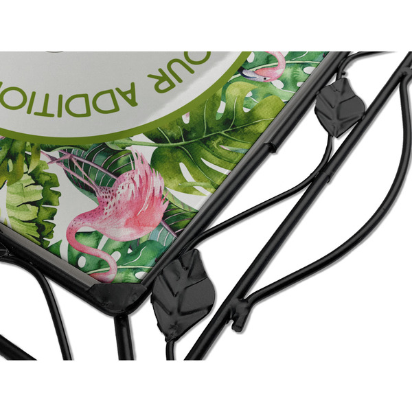 Flamingo & Camping Square Trivet - Detail