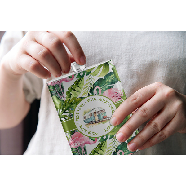 Flamingo & Camping Stainless Steel Flask - LIFESTYLE 1