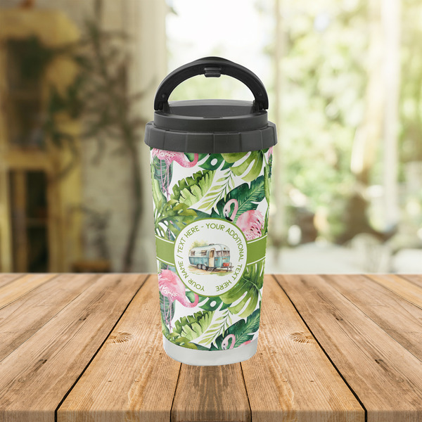 Flamingo & Camping Stainless Steel Travel Cup - Lifestyle