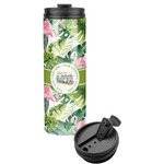 Flamingo & Camping Stainless Steel Skinny Tumbler (Personalized)