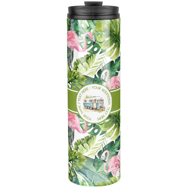 Flamingo & Camping Stainless Steel Tumbler 20 Oz - Front